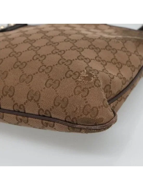 Authentic GUCCI GG Canvas Shoulder Bag Brown 257246 - Picture 7 of 16